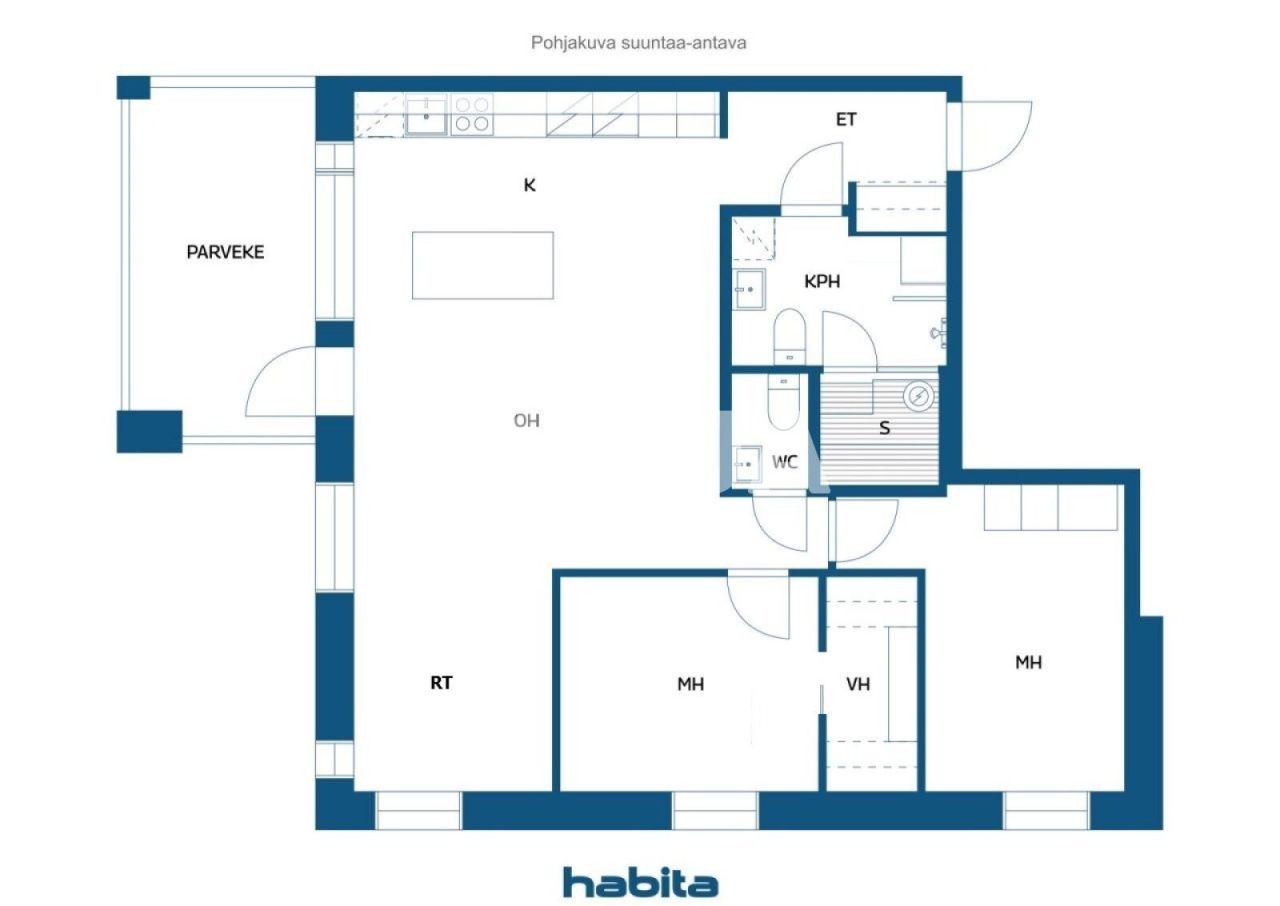 Апартаменты в Тампере, Финляндия, 85.5 м² - фото 2