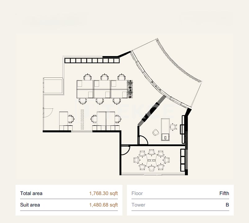 Офис Джебель-Али Вилладж, ОАЭ, 92 м² - фото 13