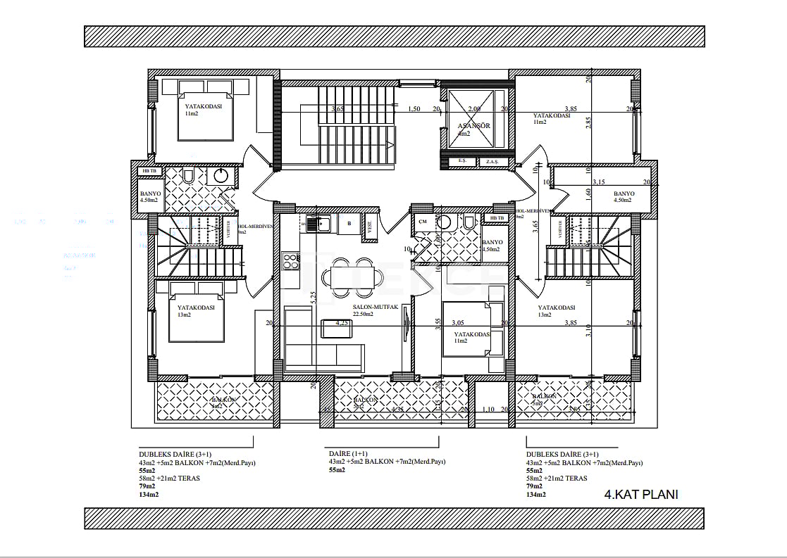 Пентхаус в Алании, Турция, 130 м² - фото 14