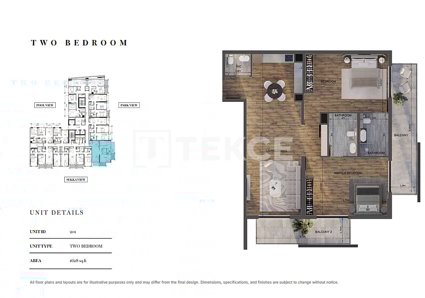 Апартаменты в Дубае, ОАЭ, 44 м² - фото 14