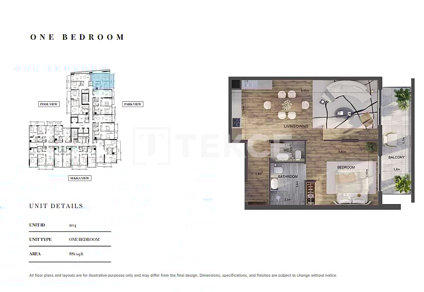Апартаменты в Дубае, ОАЭ, 44 м² - фото 16