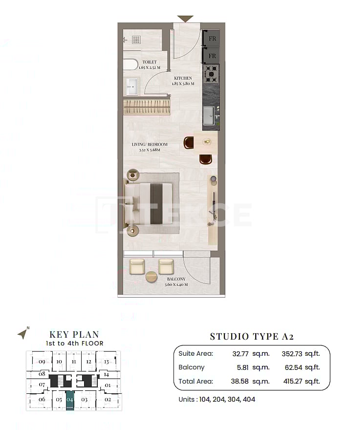 Апартаменты Дубайленд, ОАЭ, 82 м² - фото 19