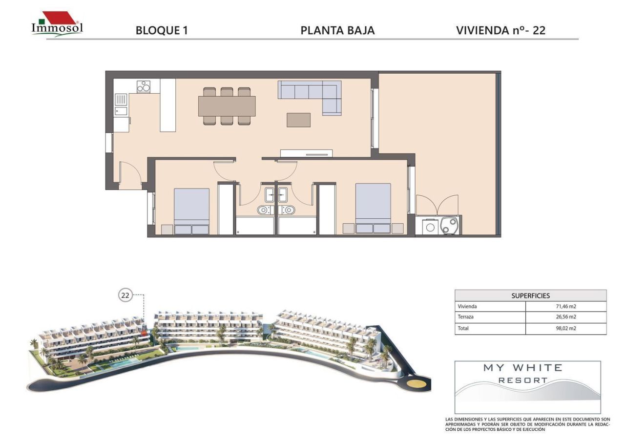Квартира в Финестрате, Испания, 98 м² - фото 2