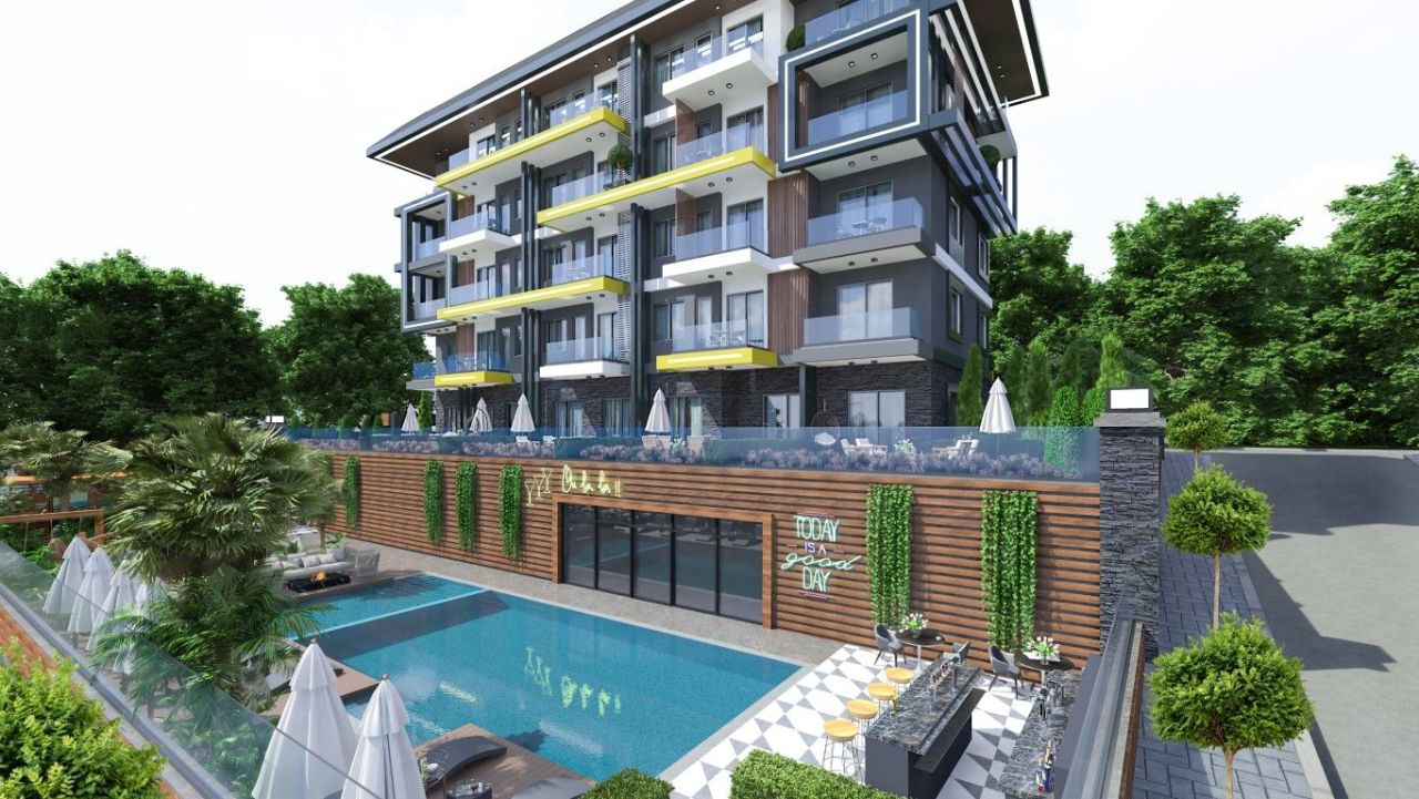 Апартаменты в Алании, Турция, 42 м² - фото 2