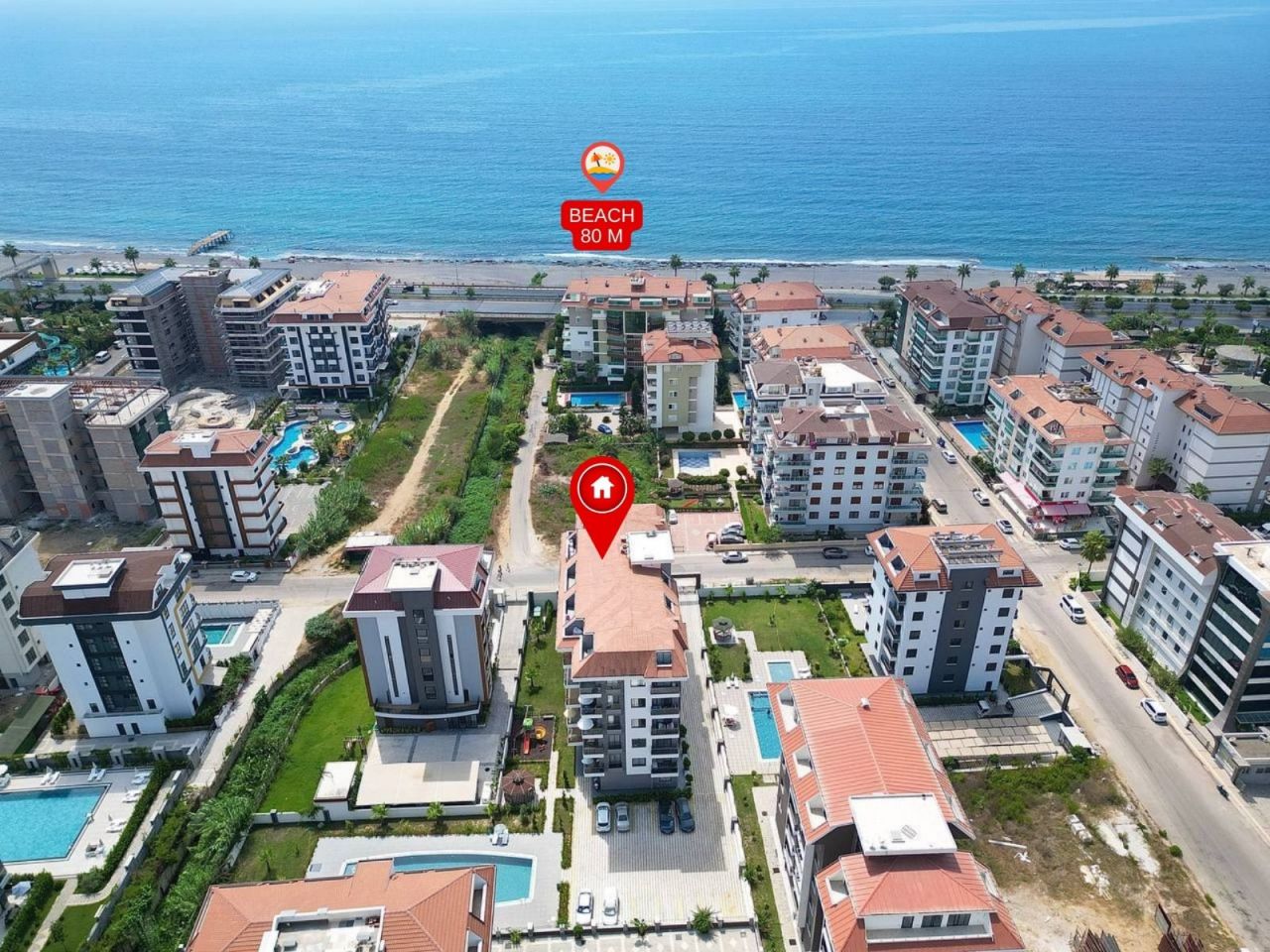 Апартаменты в Алании, Турция, 55 м² - фото 2