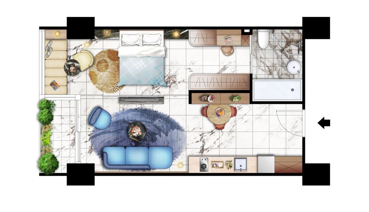 Апартаменты в Пномпене, Камбоджа, 75 м² - фото 6