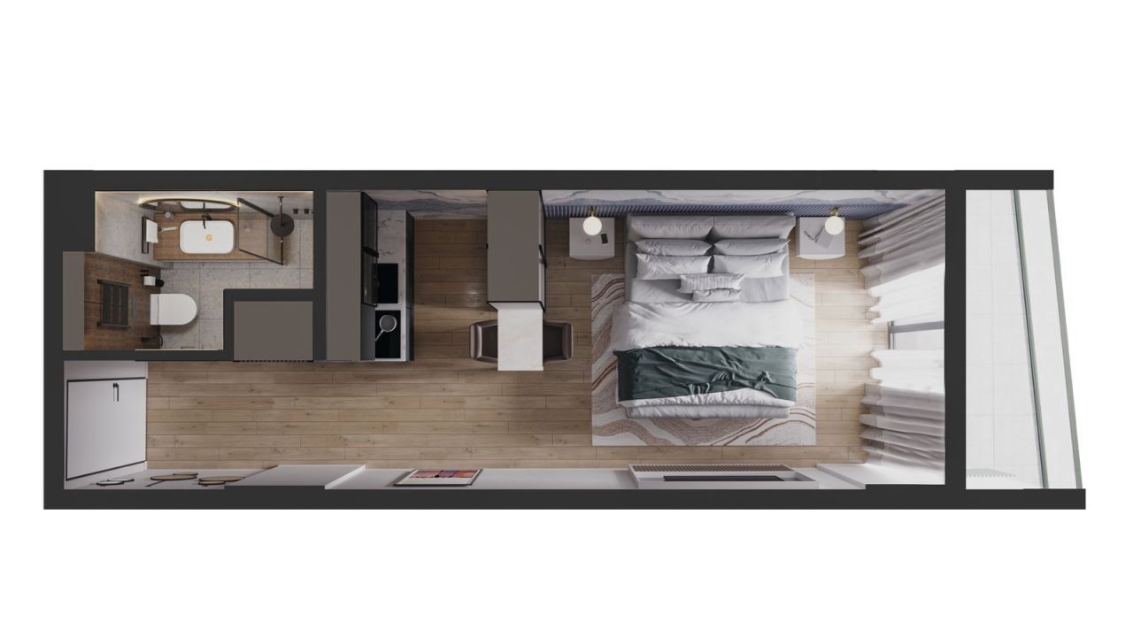Квартира в Батуми, Грузия, 35 м² - фото 11