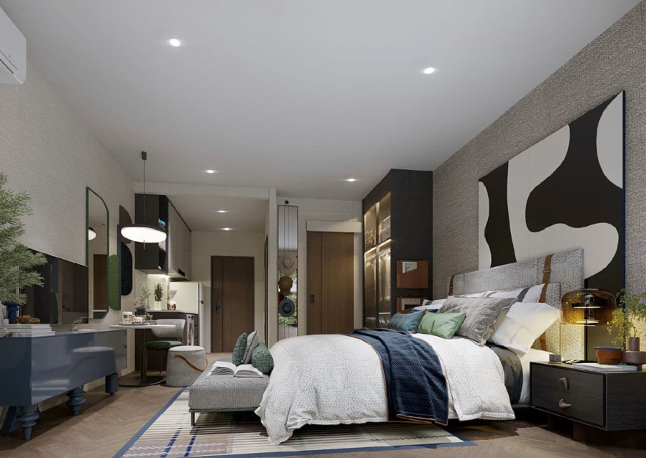 Квартира на пляже Банг Тао, Таиланд, 28 м² - фото 1