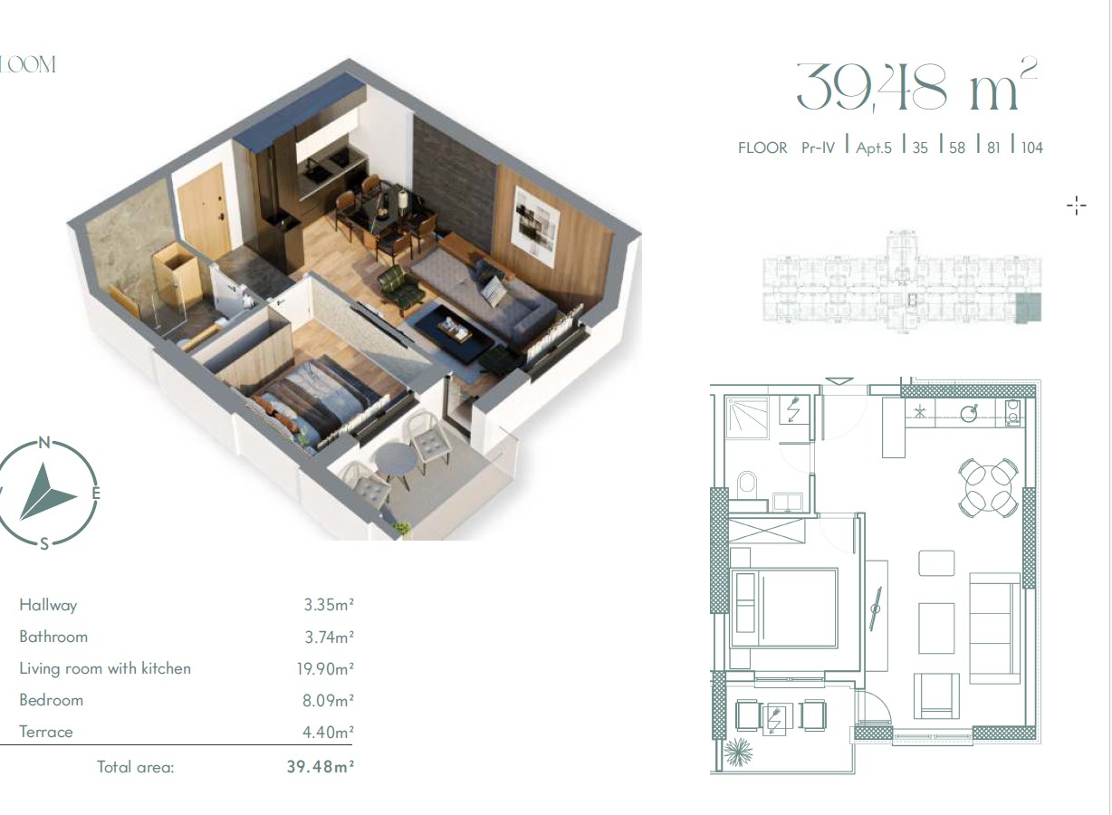 Квартира в Златиборе, Сербия, 39 м² - фото 8