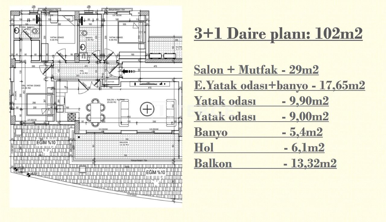 Апартаменты в Анталии, Турция, 126 м² - фото 12
