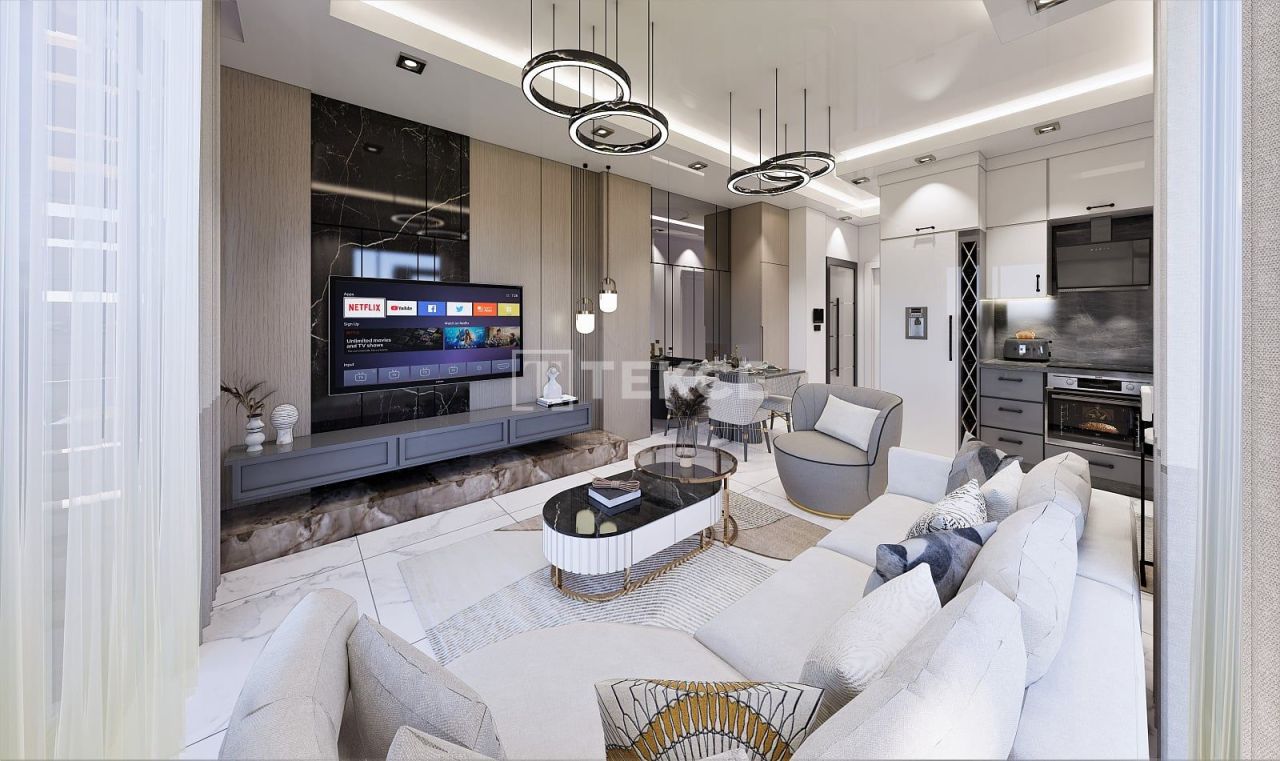 Апартаменты в Алании, Турция, 78 м² - фото 19