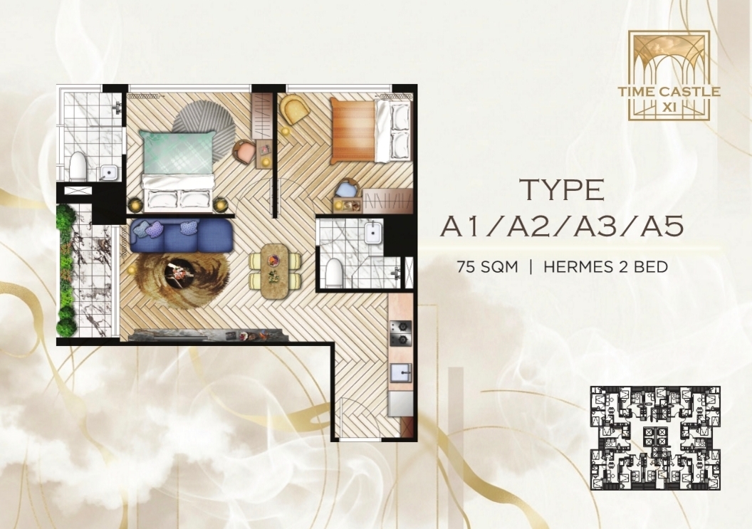 Апартаменты в Пномпене, Камбоджа, 75 м² - фото 8