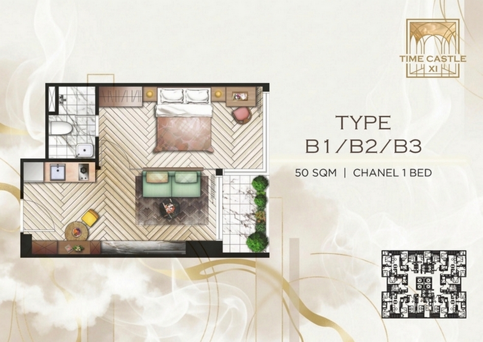 Апартаменты в Пномпене, Камбоджа, 50 м² - фото 7