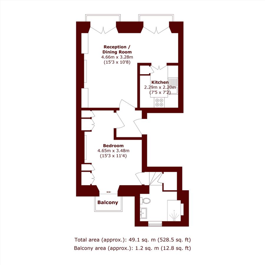 Квартира в Лондоне, Великобритания, 49 м² - фото 8