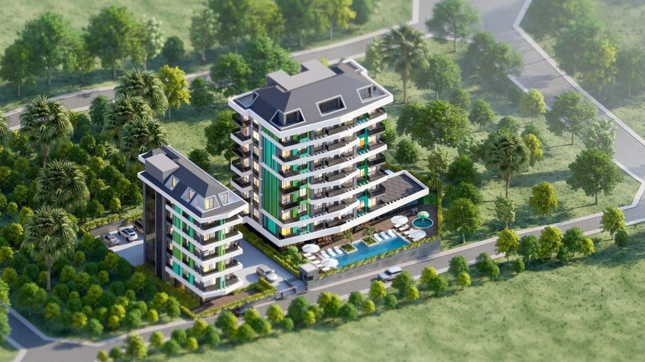 Квартира в Авсалларе, Турция, 54 м² - фото 1