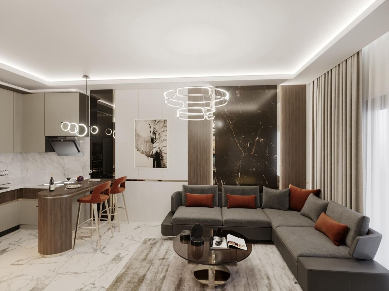 Квартира в Алании, Турция, 51 м² - фото 1