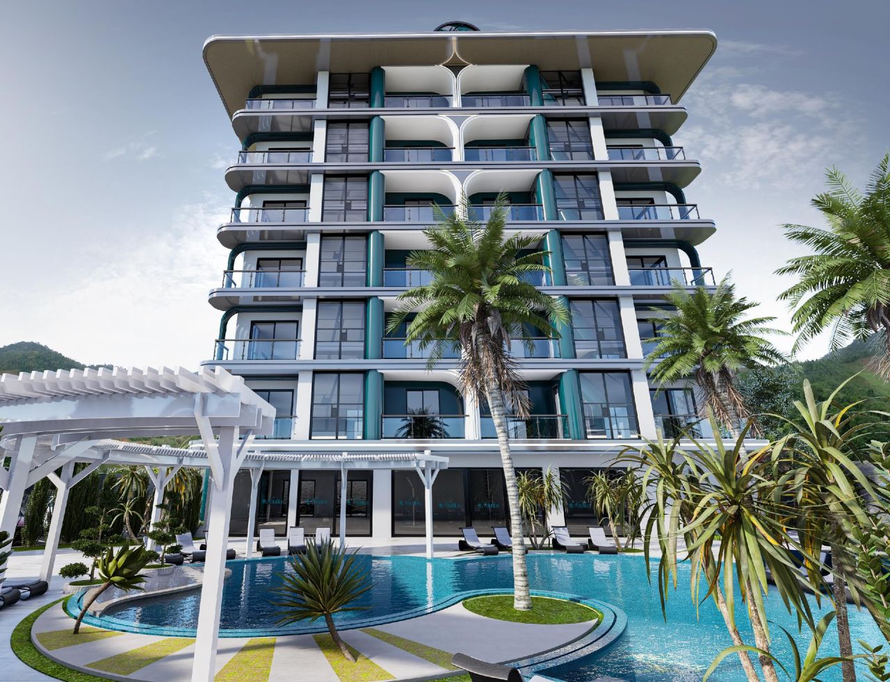 Квартира в Алании, Турция, 44 м² - фото 1