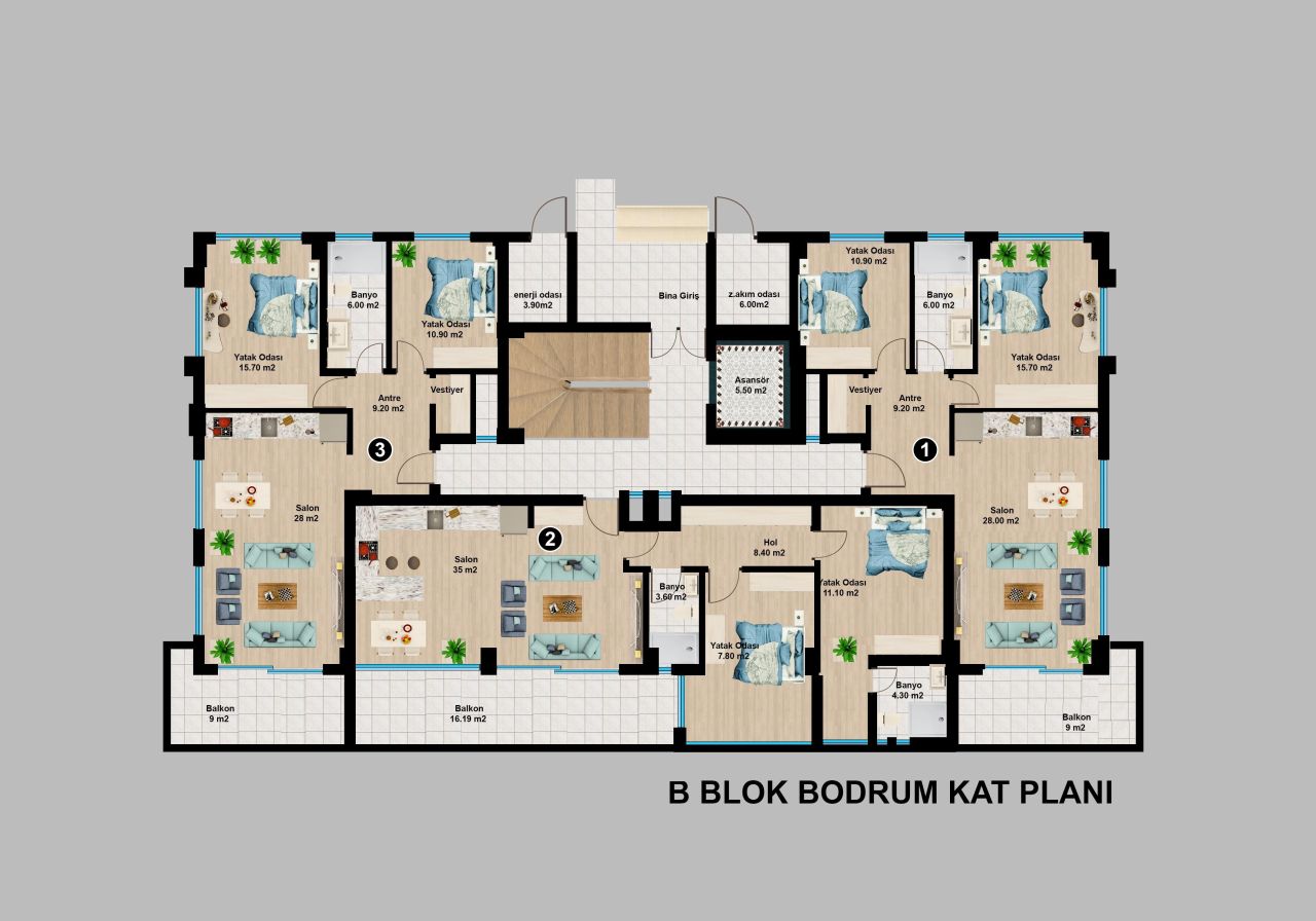 Квартира в Алании, Турция, 107 м² - фото 2