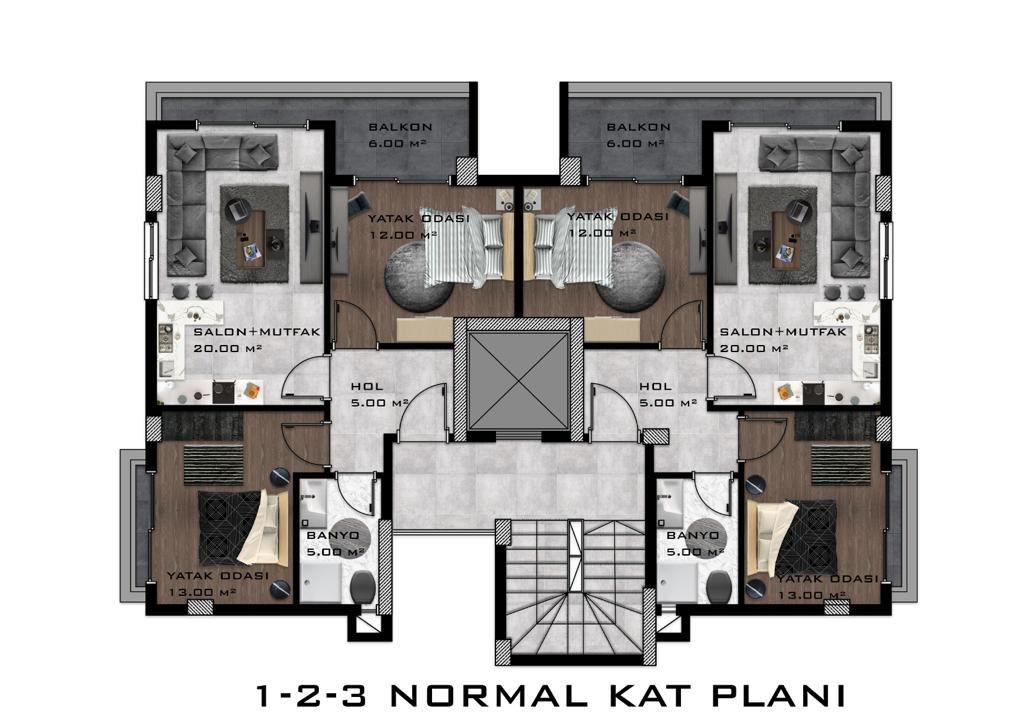 Пентхаус в Авсалларе, Турция, 170 м² - фото 3