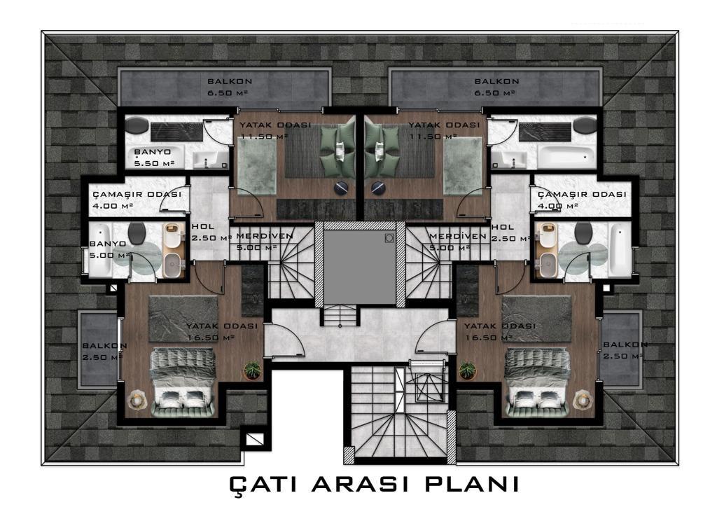 Пентхаус в Авсалларе, Турция, 160 м² - фото 4