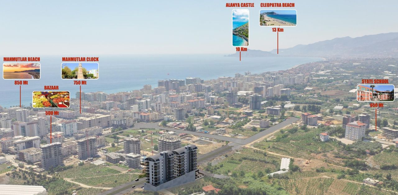 Квартира в Алании, Турция, 47 м² - фото 4