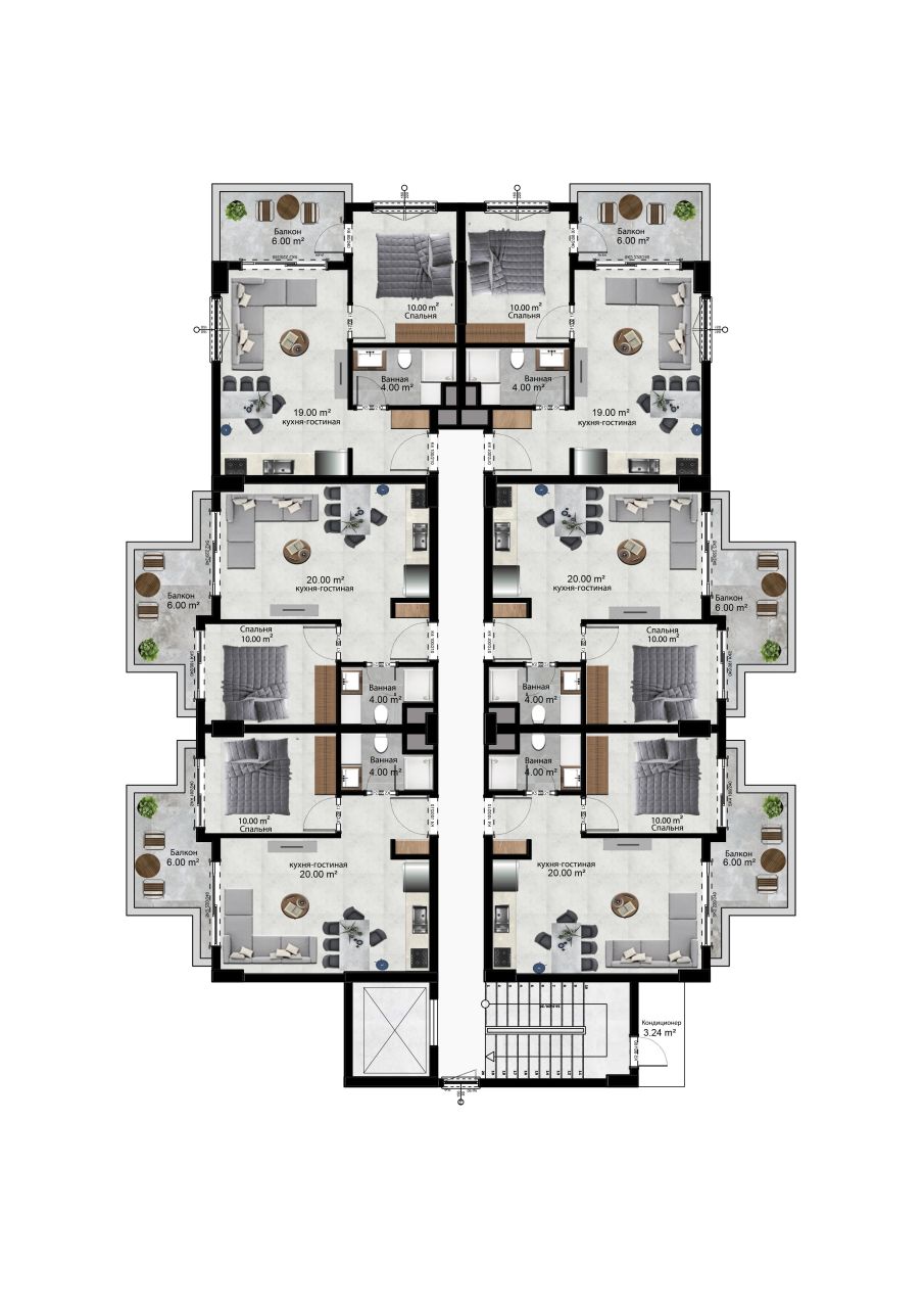 Квартира в Кестеле, Турция, 90 м² - фото 5