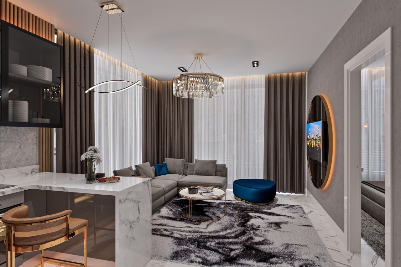 Квартира в Алании, Турция, 44 м² - фото 9