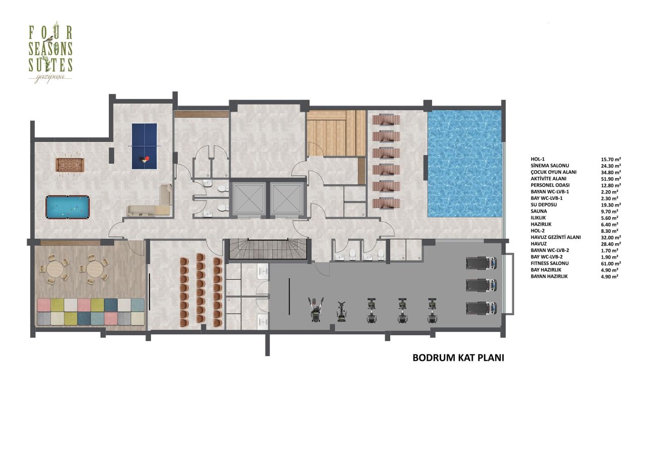 Квартира в Алании, Турция, 62 м² - фото 10