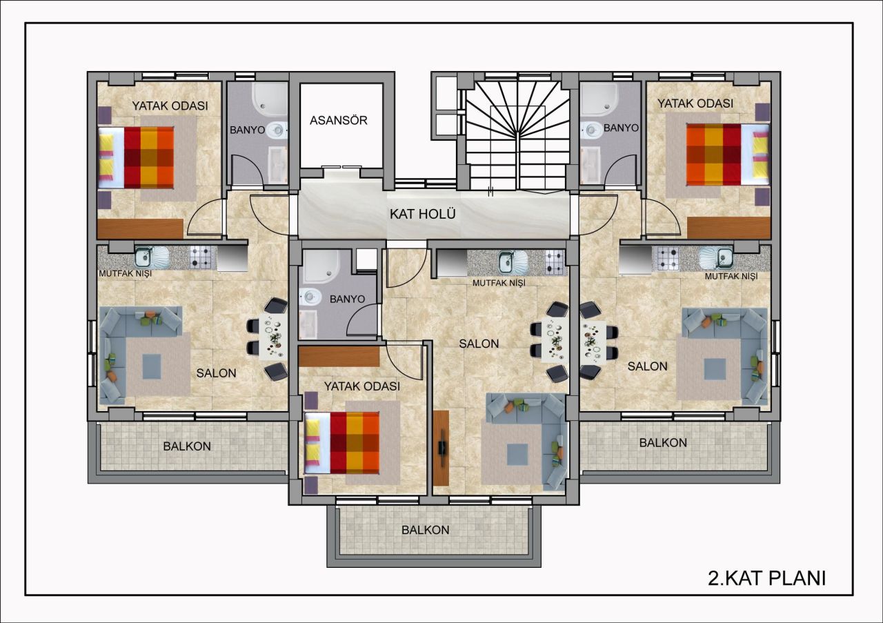 Пентхаус в Кестеле, Турция, 110 м² - фото 10