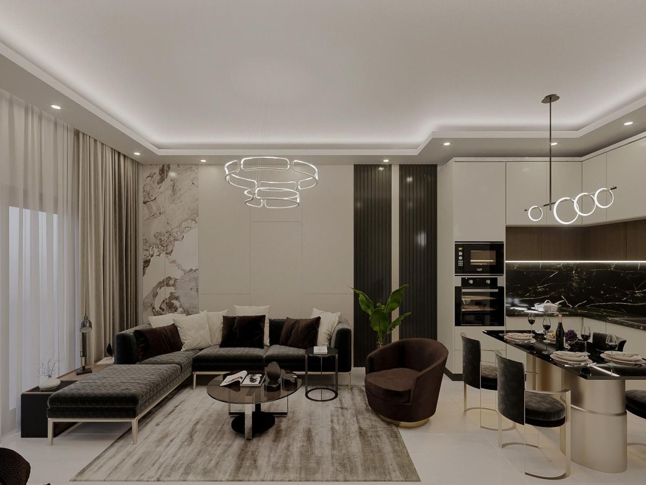 Квартира в Алании, Турция, 55 м² - фото 11