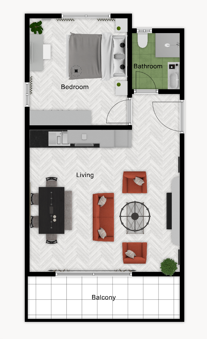 Квартира в Кестеле, Турция, 55 м² - фото 11