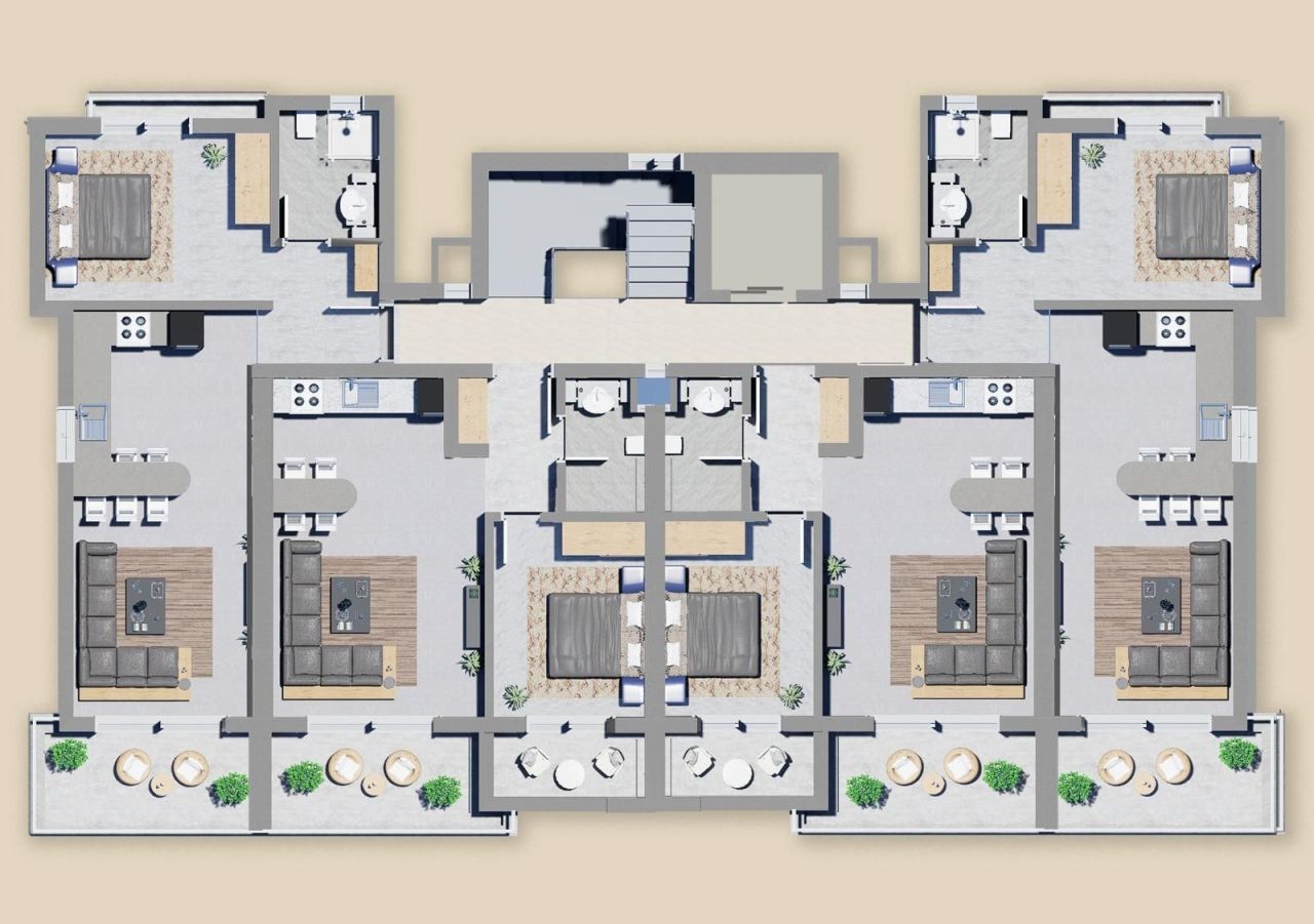 Пентхаус в Алании, Турция, 130 м² - фото 13