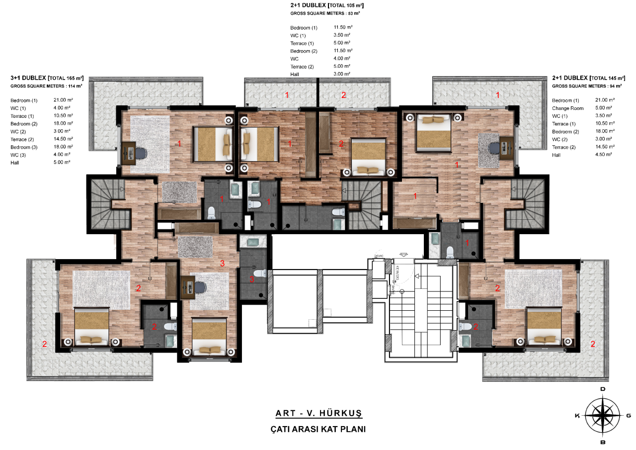 Квартира в Алании, Турция, 52 м² - фото 14