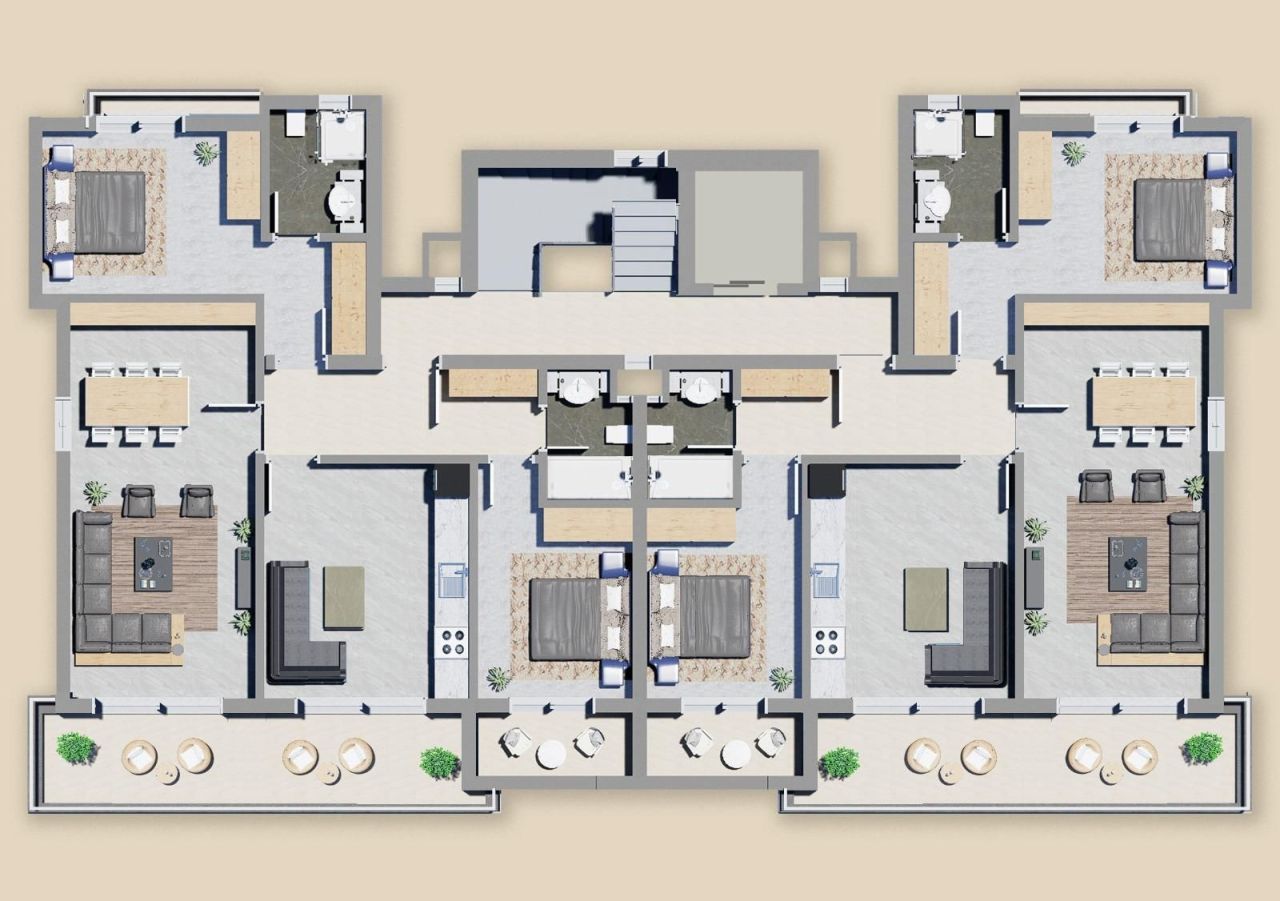 Квартира в Алании, Турция, 130 м² - фото 14