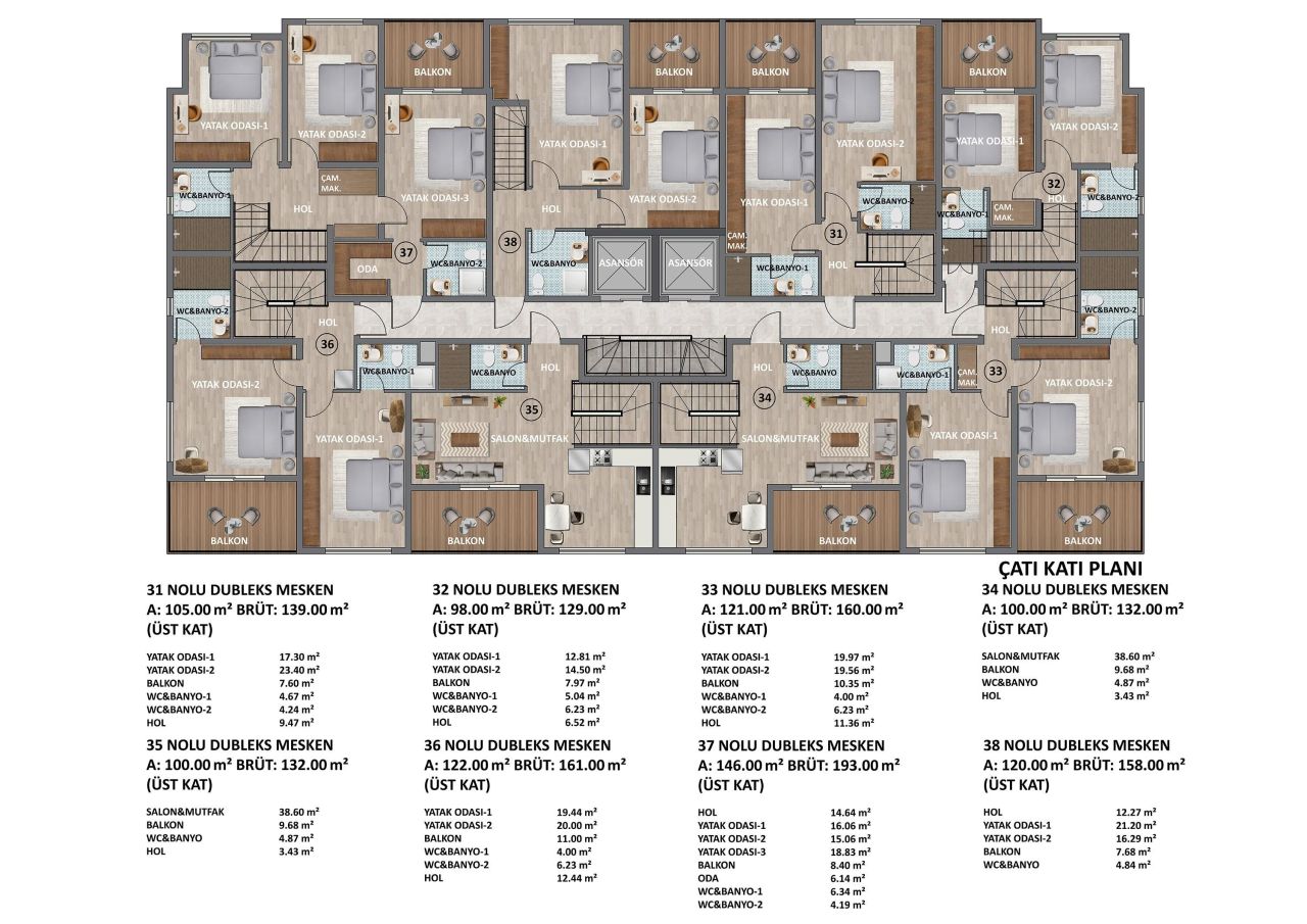 Пентхаус в Алании, Турция, 129 м² - фото 15
