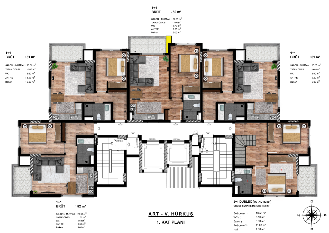 Квартира в Алании, Турция, 151 м² - фото 15