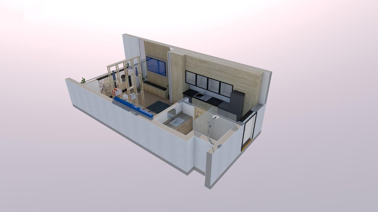 Квартира в Мерсине, Турция, 43 м² - фото 16