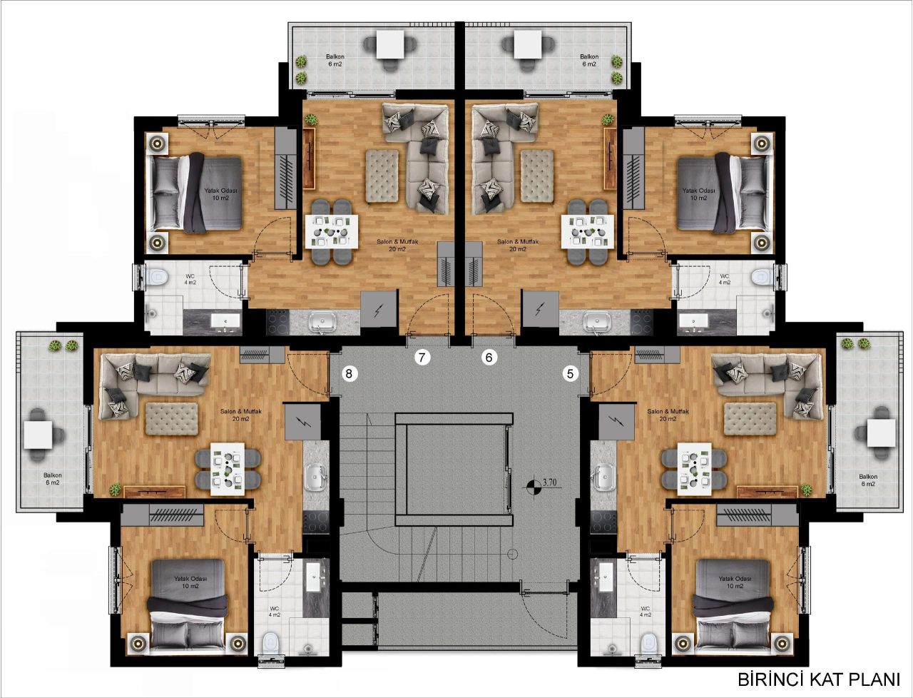 Пентхаус в Авсалларе, Турция, 105 м² - фото 17