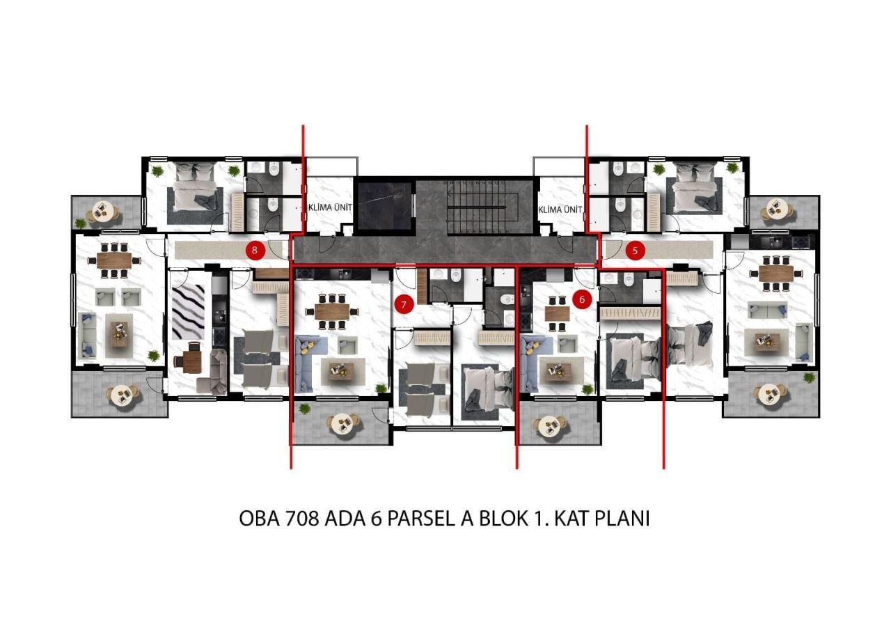 Квартира в Алании, Турция, 71 м² - фото 17