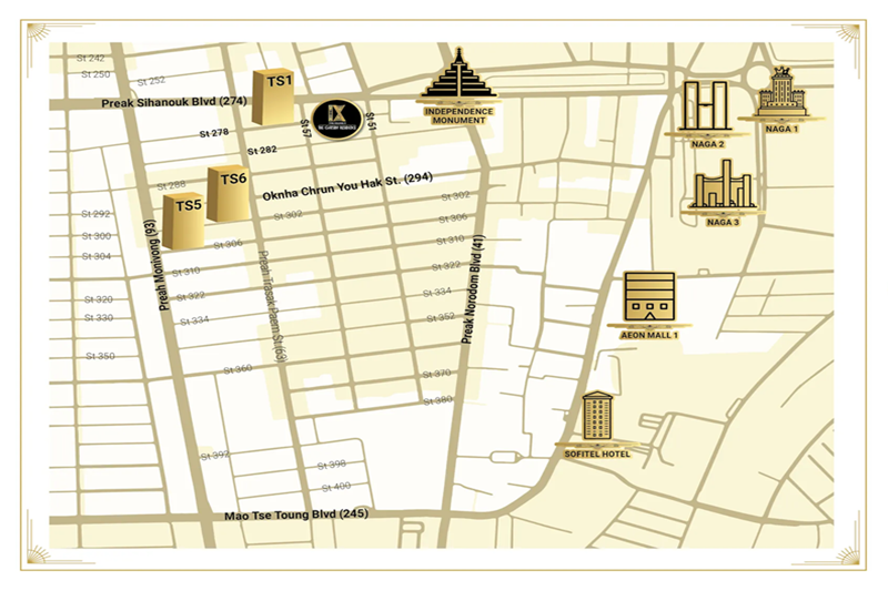 Апартаменты в Пномпене, Камбоджа, 60 м² - фото 2