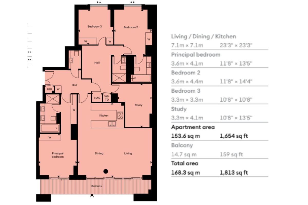 Квартира в Лондоне, Великобритания, 245 м² - фото 14