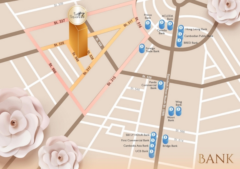 Апартаменты в Пномпене, Камбоджа, 76 м² - фото 3