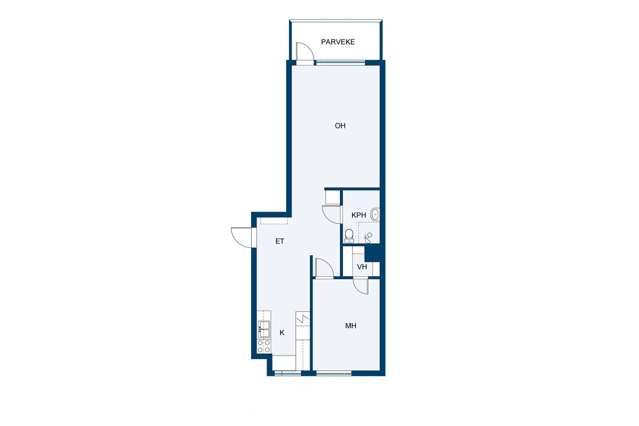 Квартира в Руоколахти, Финляндия, 53.5 м² - фото 2