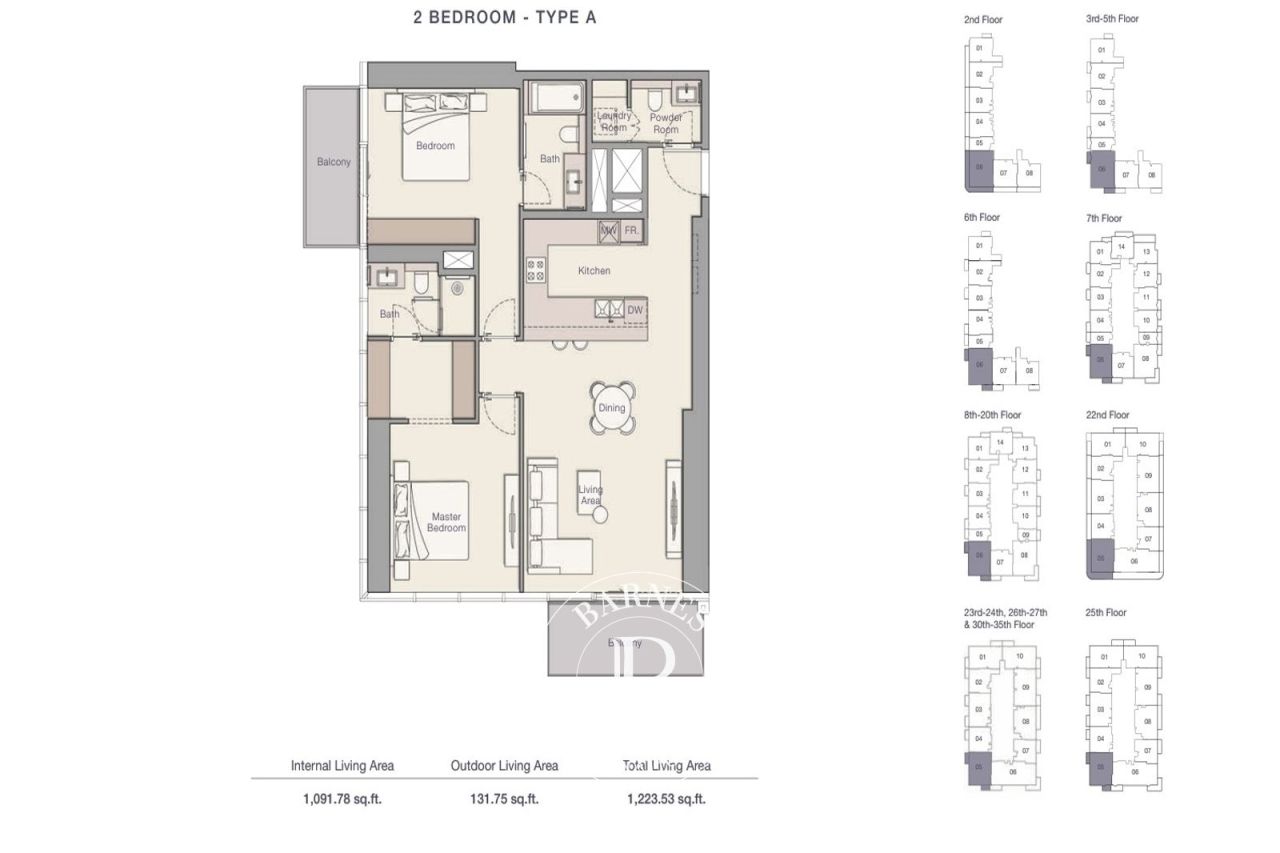 Квартира в Дубае, ОАЭ, 123.7 м² - фото 1