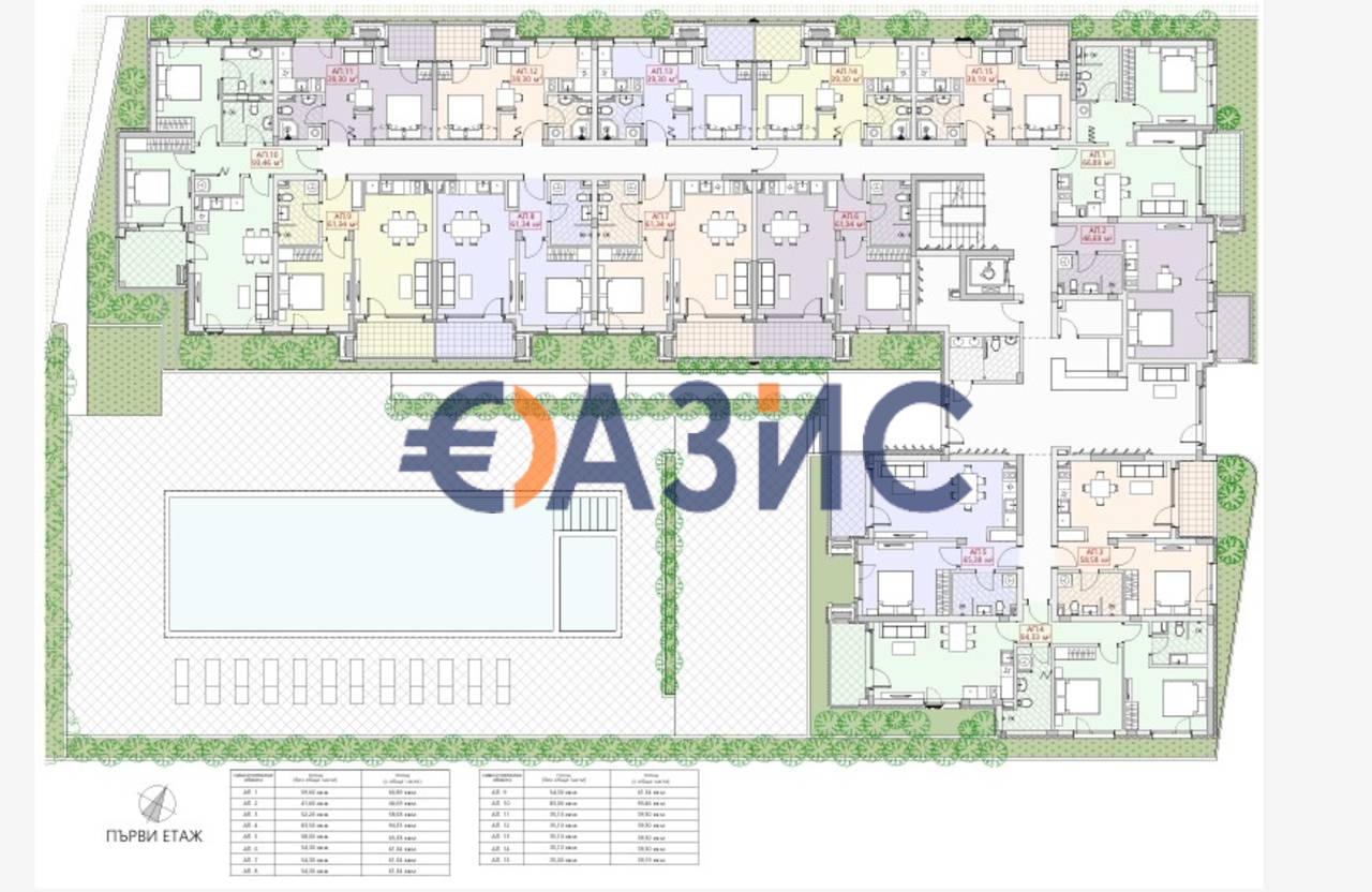 Апартаменты в Несебре, Болгария, 78 м² - фото 19