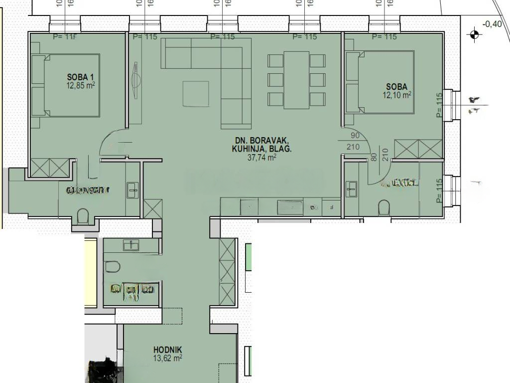 Квартира в Опатии, Хорватия, 91 м² - фото 5