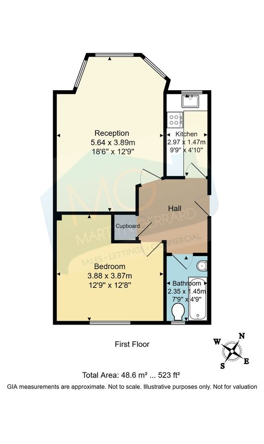 Квартира в Лондоне, Великобритания, 49 м² - фото 11