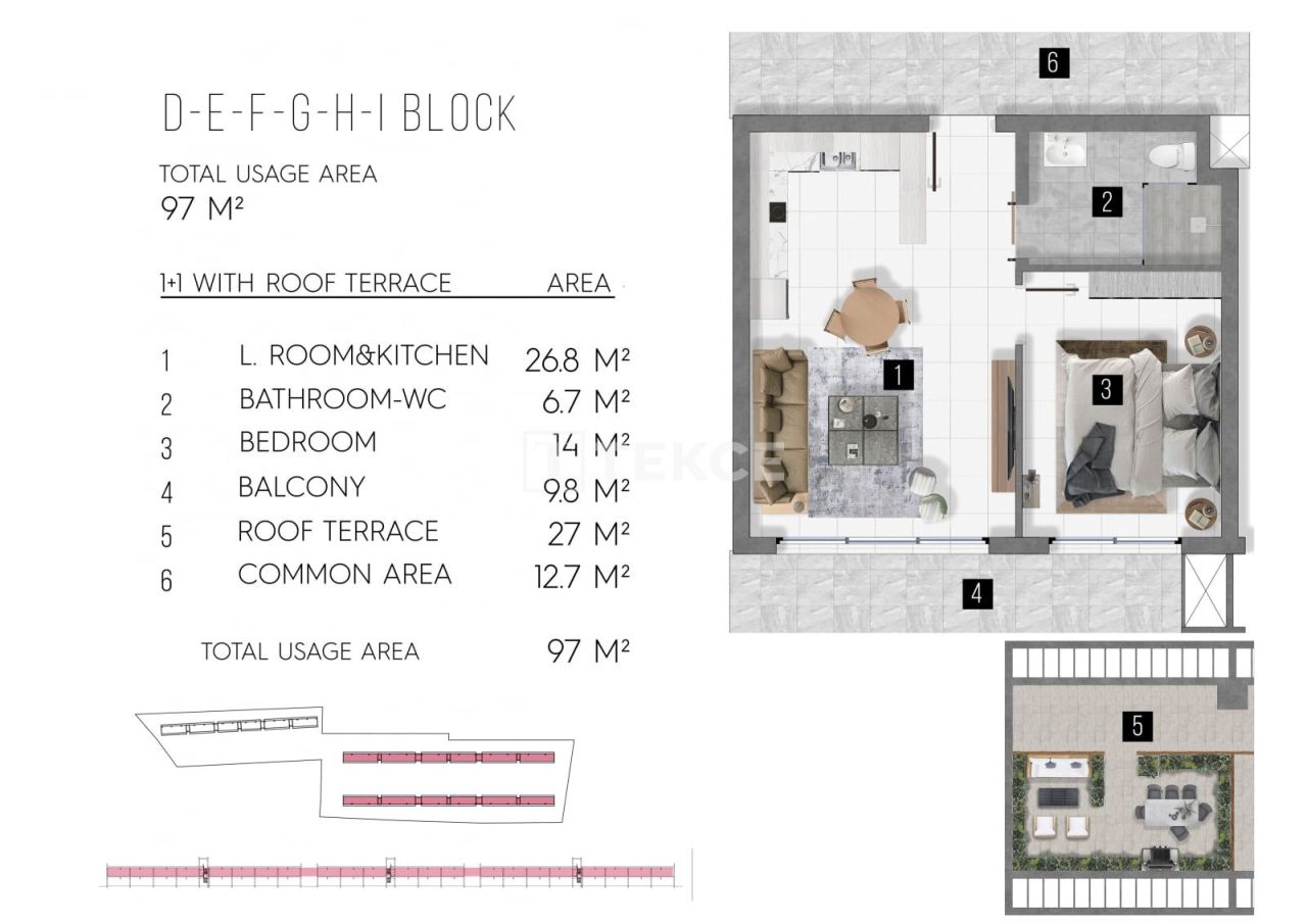 Апартаменты в Газимагусе, Кипр, 98 м² - фото 18