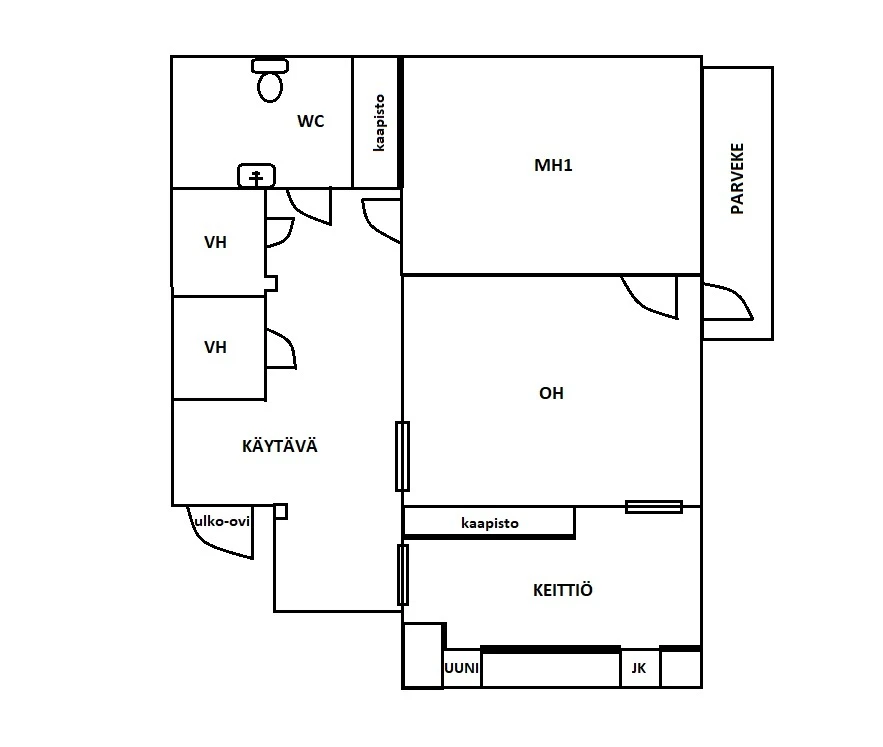 Квартира в Куопио, Финляндия, 57.5 м² - фото 2