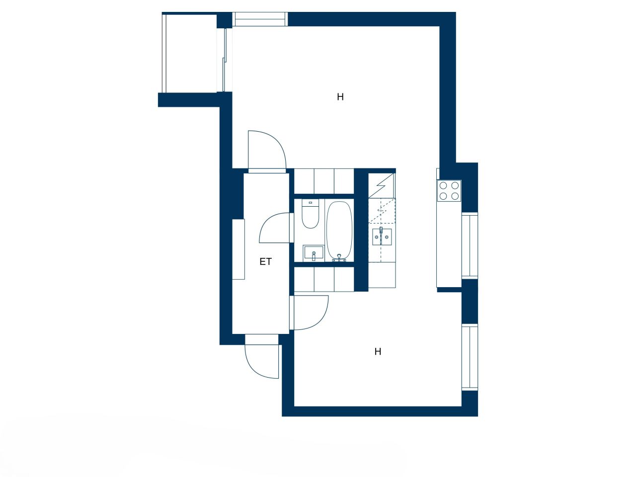 Квартира в Настола, Финляндия, 45 м² - фото 2